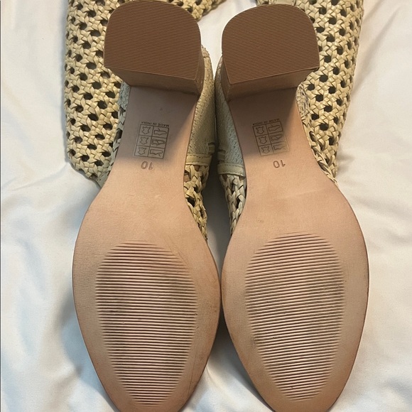 FP Movement by Free People Tan Woodstock Woven Heeled Boots NWOT - Picture 4 of 7